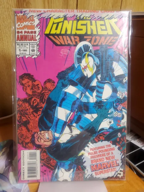 The Punisher War Zone Annual #1 Sealed With Trading Card