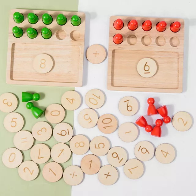 Giocattolo di matematica in legno per bambini pagano gioco educativo precoce per bambini