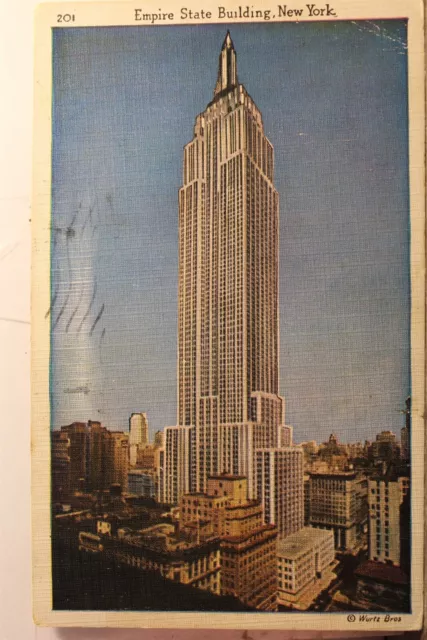 New York NY NYC Empire State Building Postcard Old Vintage Card View Standard PC