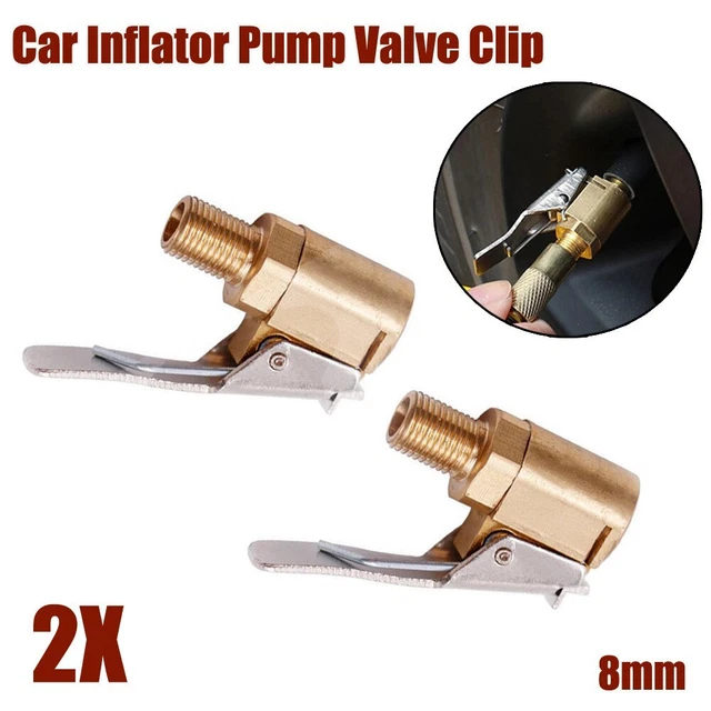 Valve Pneu Accessoires Voiture à Clipser Pompe de Gonflage Rapide Sortie Raccord