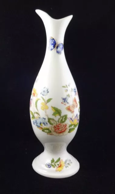 Vintage AYNSLEY FLORAL * COTTAGE GARDEN * BUD VASE Bone China Flowers England