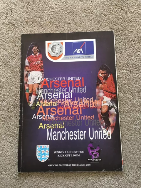 Arsenal v Manchester United FA Charity Shield 09.08.1998