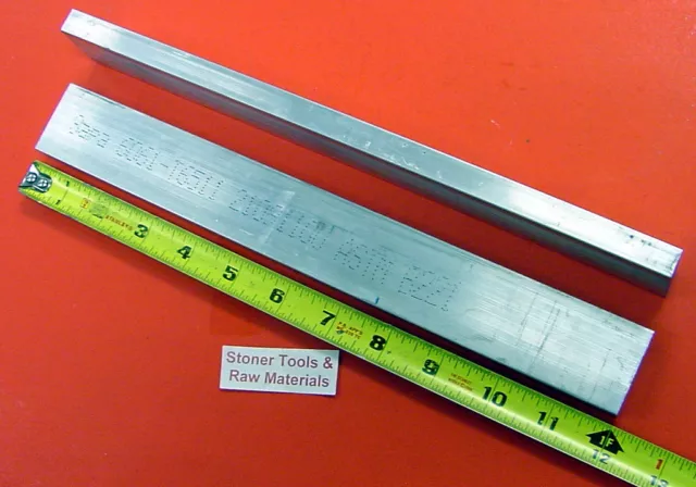 2 Pieces 1/2" X 1-1/2" ALUMINUM 6061 FLAT BAR 12" long T6511 Extruded Bar Stock