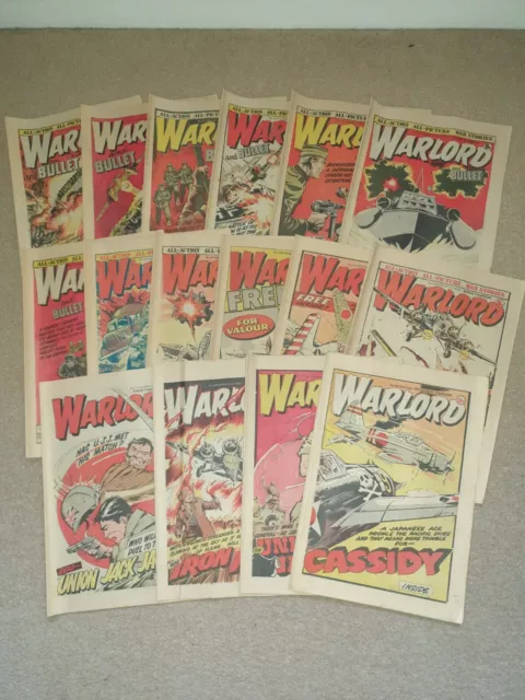 16 X WARLORD Comics - Between #223 & #238 + 244 Job lot (all shown) 1978/79