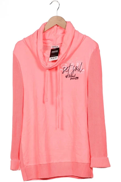 Felpa SOCCX donna felpa con cappuccio maglione pullover taglia EU 44 cotone rosa #z6ky5hp