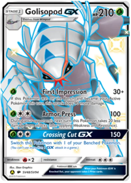 Golisopod GX SV48/SV94 ultra seltene Pokémonkarte (versteckte Schicksale)