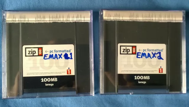 EMU Emax Soundbibliothek Beispielsammlung auf ZIP100 Discs (EIIII/ESI/EOS Format)