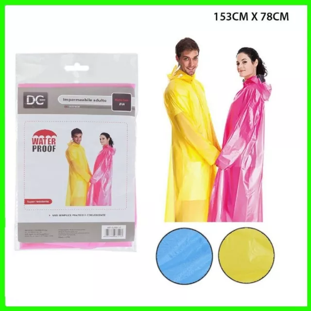 Poncho Impermeabile EVA Riutilizzabile - Unisex, Leggero, Per Escursionismo E Eventi Esterni - Foto 5