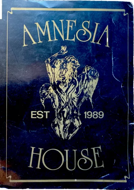 Amnesia House at Donington Park Sept 7th 1991 Legendary Rave Flyer