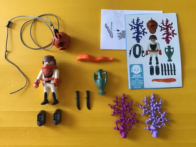 PLAYMOBIL Vintage Scaphandrier - Personnage Neuf Sous Blister - Édition Spéciale