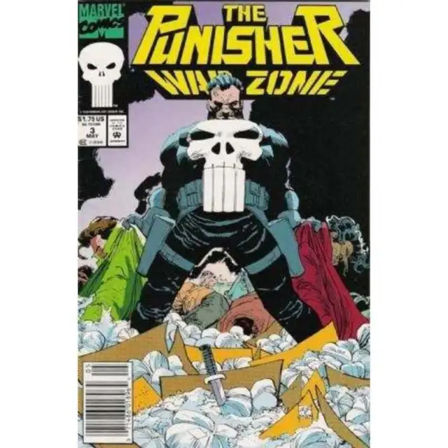 Punisher: War Zone (1992 series) #3 Newsstand in NM minus. Marvel comics [f}