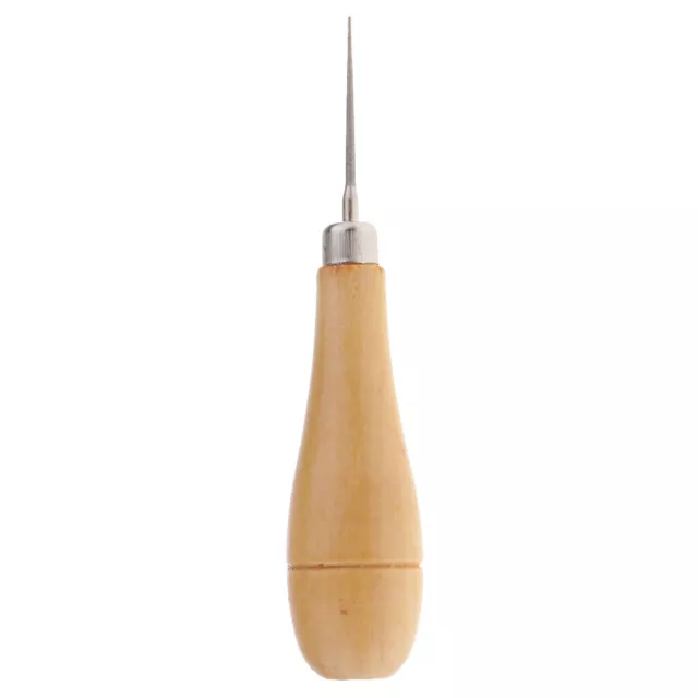 Wooden Handle Beading Awl Reamer Jewelry Making Strong Tool Punching Needle