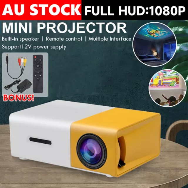 Mini Projector HDMI LED HD 1080P Home Cinema Portable Pocket Projector Party