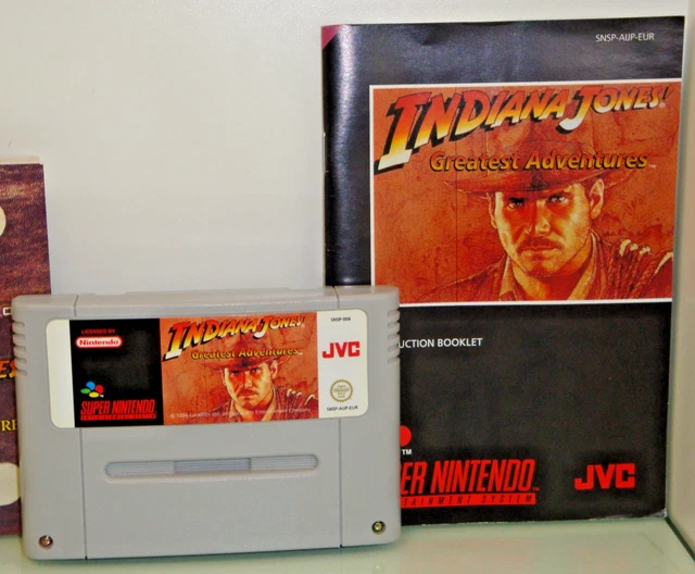 1995 SNES Indiana Jones' Greatest Adventures módulo