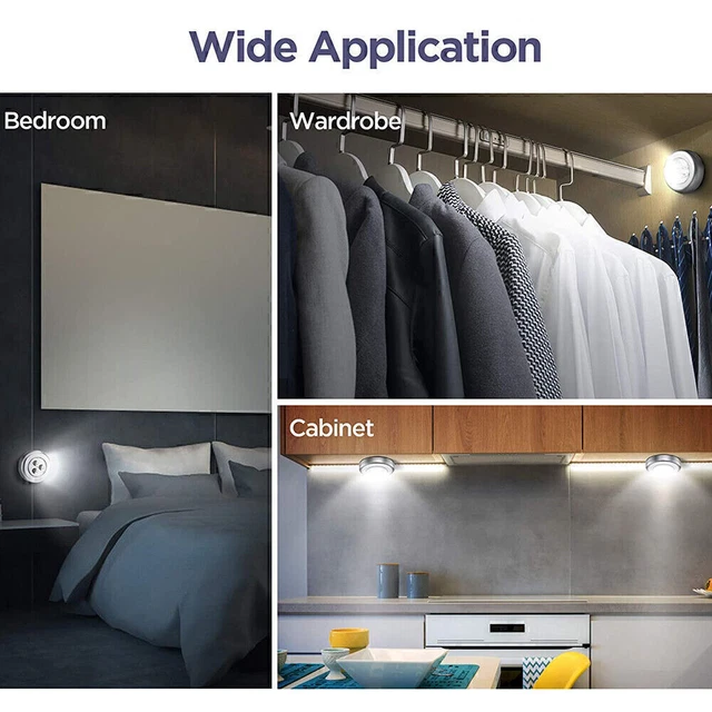 TOUCH CONTROL LED Night Lights Wireless Under Closet Stick On