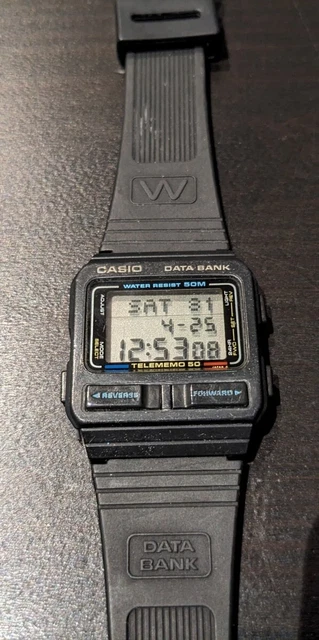 RELOJ CASIO DATA BANK DB-54W mod: 262 JAPON VINTAGE. Very