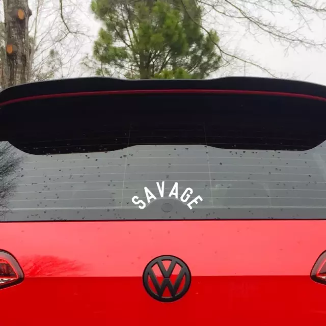 SAVAGE sticker Rear Window Wiper Decal Lords Hatchback