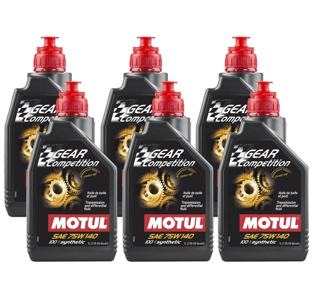 MOTUL GEAR COMPETITION 6 Liter 75W140 Synthetic Trans & Differential