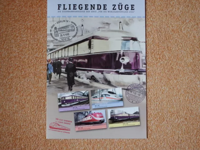 Jahresgabe der Dt. Post 2006 "Fliegende Züge" Wofa Eisenbahnen, ESSt Berlin