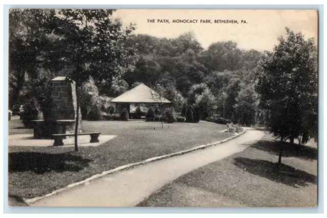 c1910s The Path Monocacy Park Scene Bethlehem Pennsylvania PA Unposted Postcard