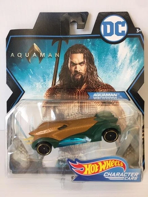 Hot Wheels - DC Comics AQUAMAN Auto Modellino Character Cars Metallo 7cm MATTEL