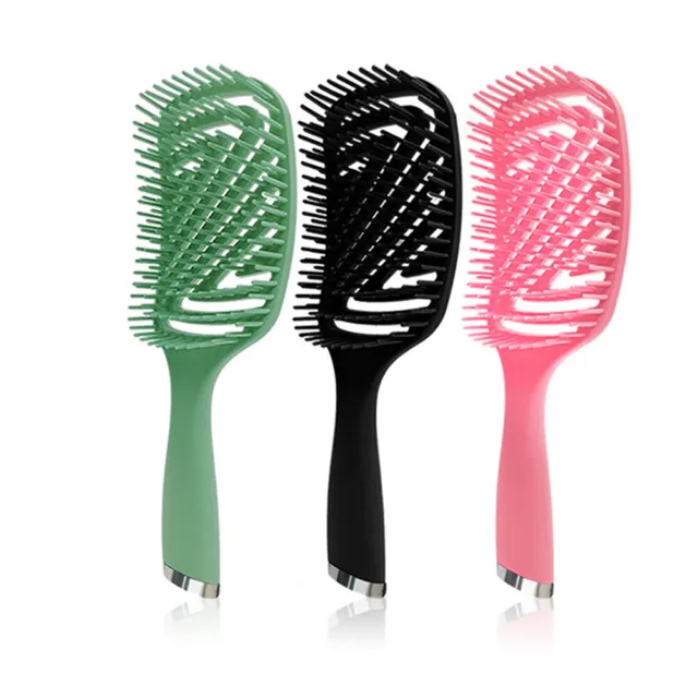fr Anti-static Hair Styling Massage Comb Portable Hairdressing Bath Brush Comb