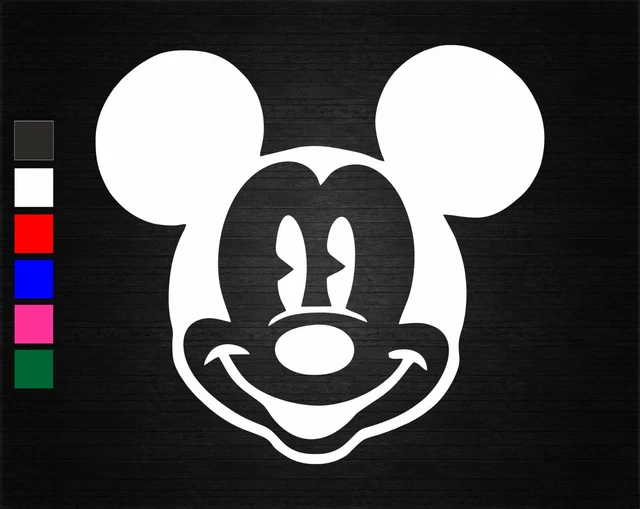 MICKEY MOUSE FACE Disney Vinyl Decal Sticker Car/Van/Wall/Laptop/Tablet