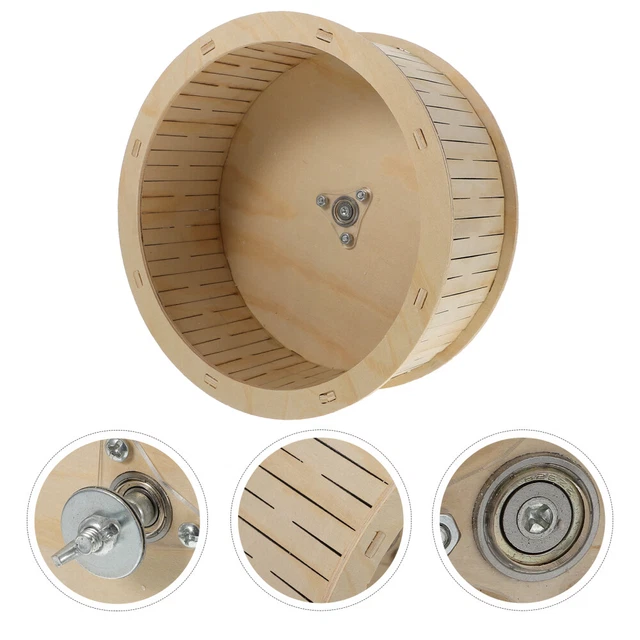 Ruota In Legno Faggio Con Pneumatico In Gomma – 120 Mm, Spessore 14 Mm, Foro 6 Mm, Prodotta In Austria, Non Trattata, Ideale Per Progetti Fai Da Te - 2