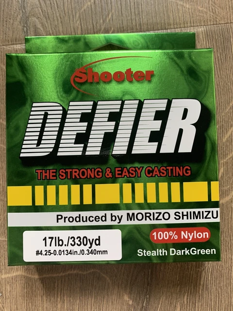 Sunline Shooter Defier Nylon Fishing Line 330yd. Spool 17 lb Sunline Shooter Defier Nylon Fishing Line 330yd. Spool 17 lb