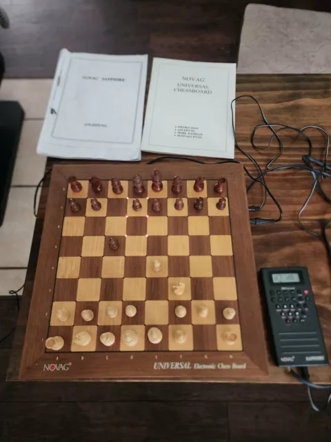 Novag Sapphire + Universal Electronic Chess Board