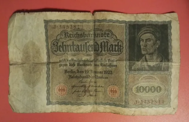 Reichsbanknote 10.000 Mark 1922