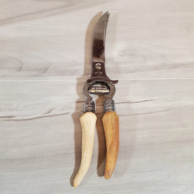 Utensilios de cocina de acero inoxidable con cierre de tijeras de juego vintage hechos en Italia