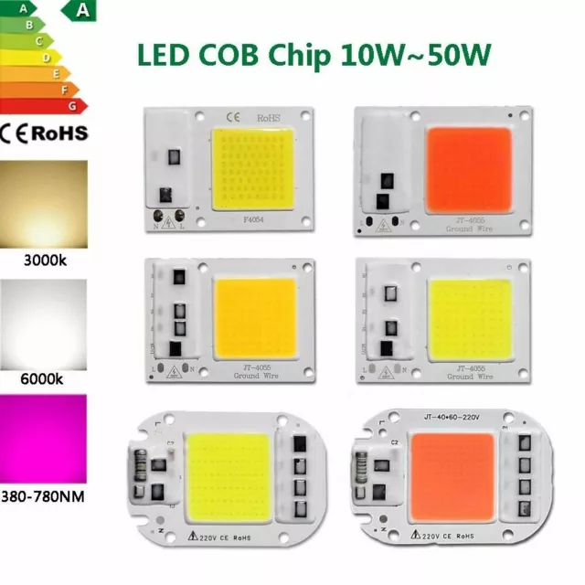 LED chip COB full Spectrum flutlicht lampe smart 10W 20W 30W 50W Licht 220V 230V 2