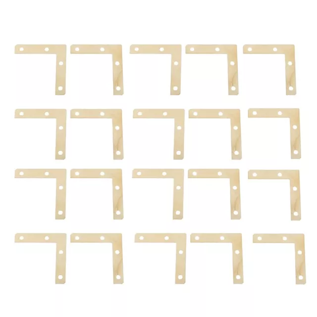 20 pcs 51mm Flat Corner Right 90º Angle Bracket Repair Plate Fixing Brace P1H9