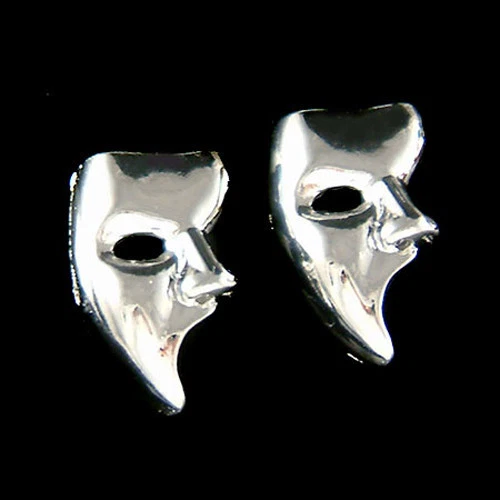 The Phantom of the Opera Masquerade Mask Broadway Musical Pierced Stud Earrings