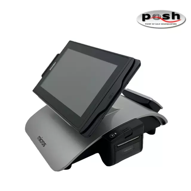 MICROS mStation/Tablet POS Terminal w/ Receipt mini printer & 2x20 Rear Display 2