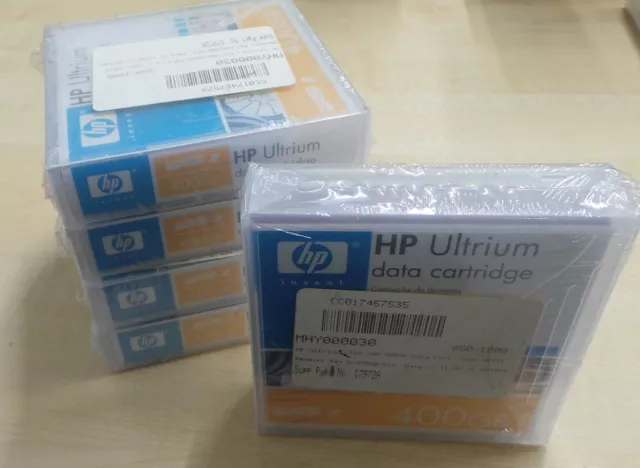 5x HP Ultrium LTO-2 Data Cartridge C7972A - NEW & SEALED