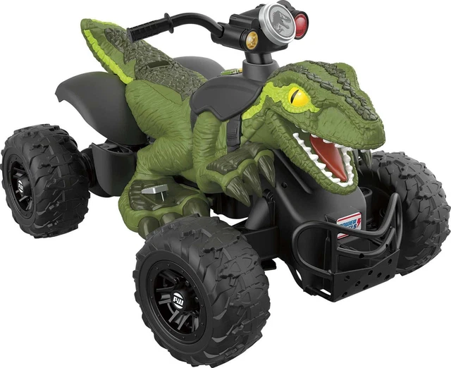 POWER WHEELS JURASSIC World Dino Racer BatteryPowered RideOn ATV