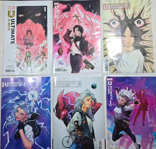 Ultimate X-Men #1 Complete Six Cover Variant Set! Momoko! Cola! Inhyuk Lee!