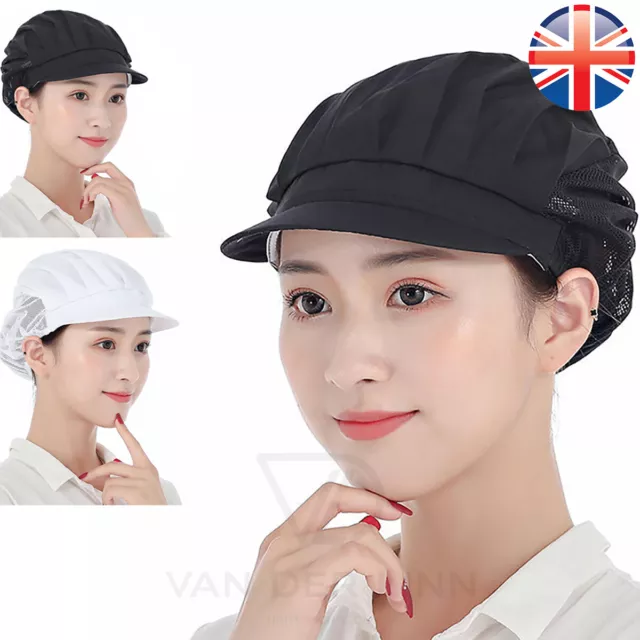 VDL CHEF CAP Kitchen Baker Hat Chef Elastic Hat Dustproof Cap Catering Practical