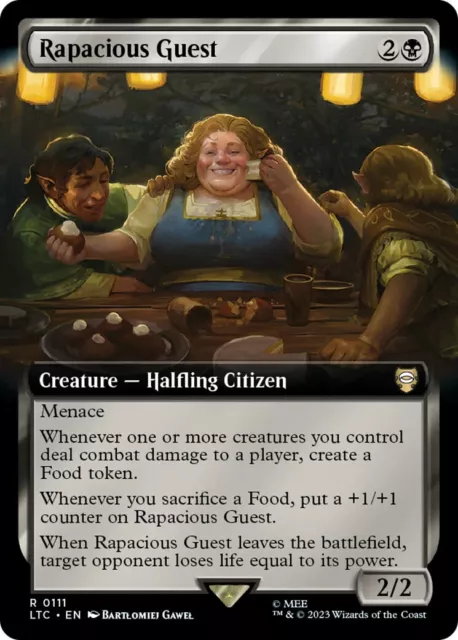 MTG LORD OF the Rings Delighted Halfling *Prerelease Borderless