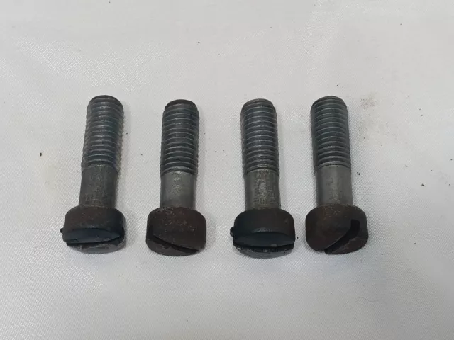 Antique Singer Sewing Machine Treadle Base To Center Brace Screws 1909 Lot Of 4