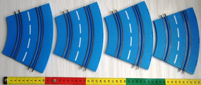 Grand Racing Speedking x4 Curved Track CT-9 4.5" VTG slot car road racing toy