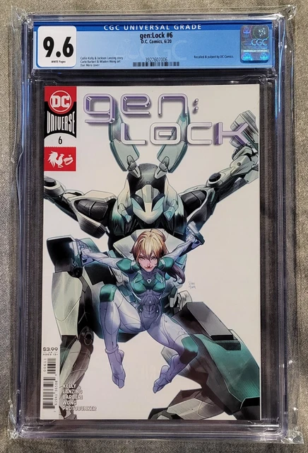 Gen: Lock #6 DC & ROOSTERTEETH 2020 CGC Graded 9.6 Rare Recalled Pulped Comic