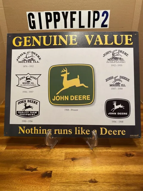 John Deere Metal Sign Nothing Runs Like a Deere