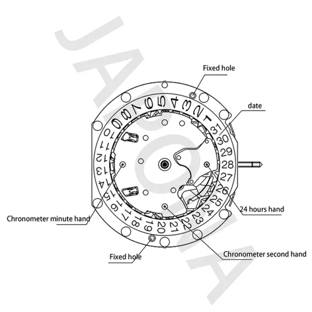 Accessori movimento orologio PE90 movimento 6 pin 3 punti 3 6 9 o 6 9 12 B#EL