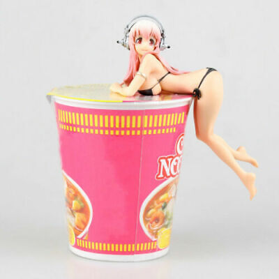 Super Sonico Anime Figure Cup Noodle Stopper Swimsuit PVC Figure Toy Bulk