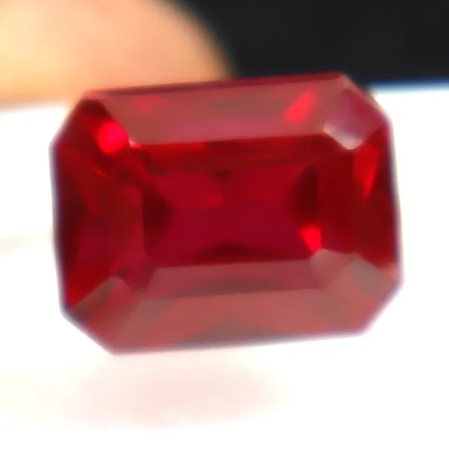 8.90 Ct AAA Natural Mozambique Rojo Sangre Rubí Piedra preciosa de corte...