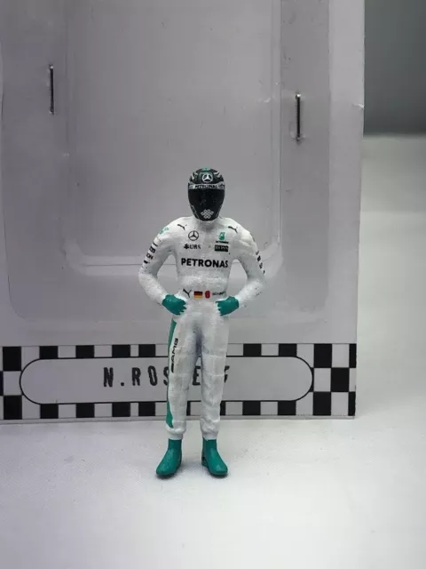 Nico Rosberg Mercedes W07 Figure 2016 1/43 Diecast Model F1 Car Cartrix