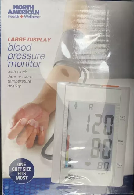 Monitor de presión arterial de brazo de pantalla grande de América del Norte - JB8136
